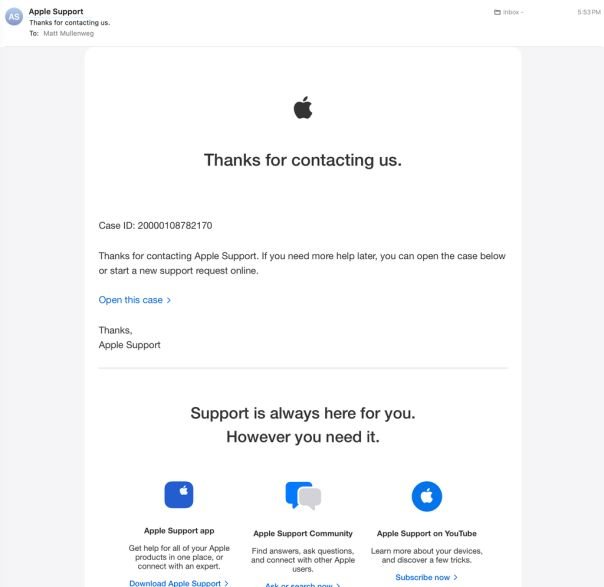 Matt: Gone (Almost) Phishin’