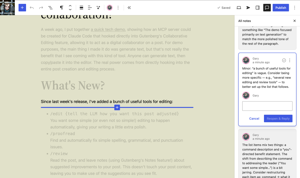 Gary: Claudaborative Editing 0.2: now with 500% more collaboration!